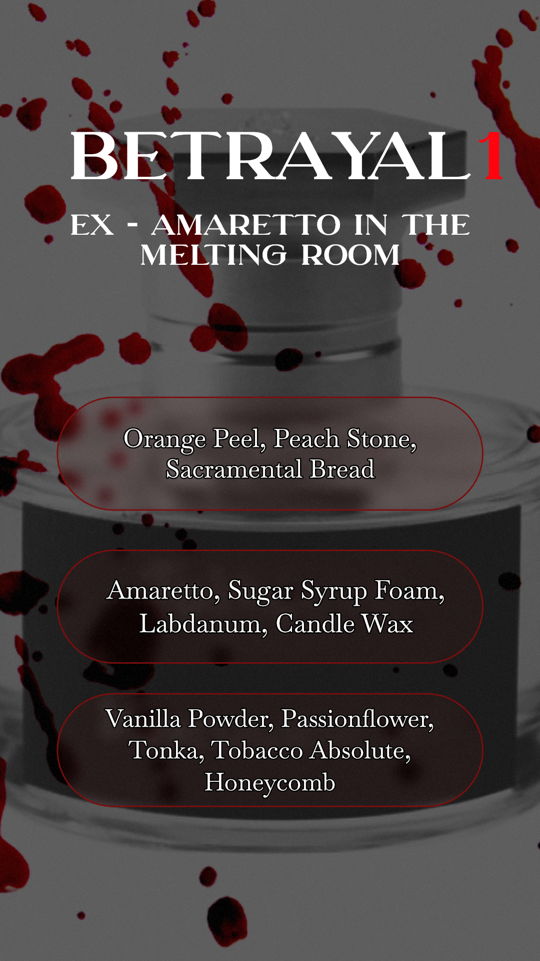 Betrayal 1 (EX Amaretto In The Melting Room) - 60ml preorder